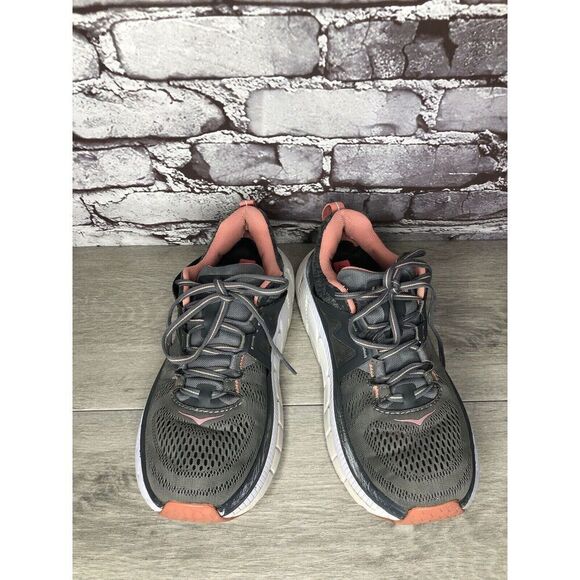 Hoka One One Gaviota 2 Gray Pink Athletic Running Shoes Women’s 8.5M US/40 2/3EU - Picture 1 of 16